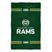 Colorado State University Rams Vive La Fete Game Day Absorvent Premium Green Beach Bath Towel 51 x 32" Logo and Stripes" - Vive La Fête - Online Apparel Store