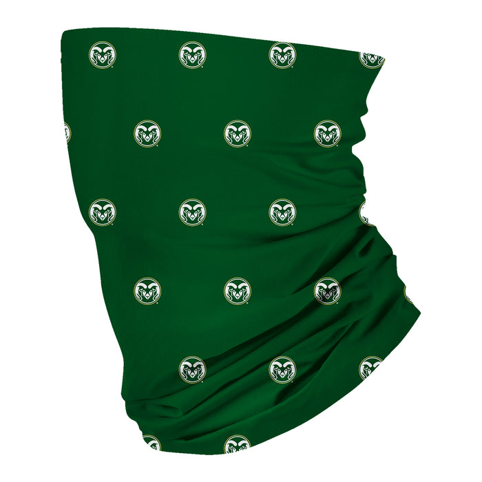 Colorado State Rams CSU Vive La Fete All Over Logo Game Day Collegiate Face Cover Soft 4-Way Stretch Two Ply Neck Gaiter - Vive La Fête - Online Apparel Store