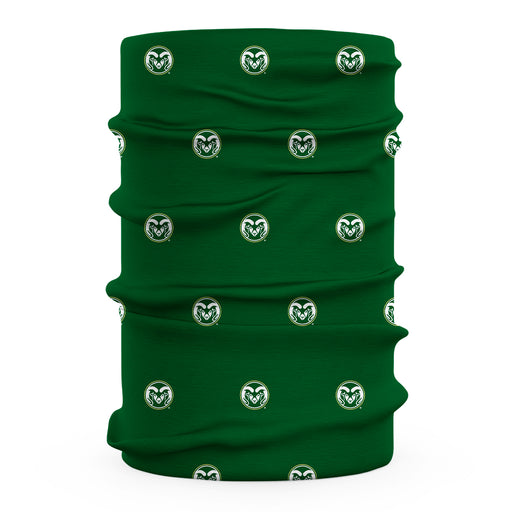 Colorado State Rams CSU Vive La Fete All Over Logo Game Day Collegiate Face Cover Soft 4-Way Stretch Two Ply Neck Gaiter - Vive La Fête - Online Apparel Store