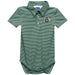 Colorado State Rams CSU Embroidered Hunter Green Stripe Knit Polo Onesie