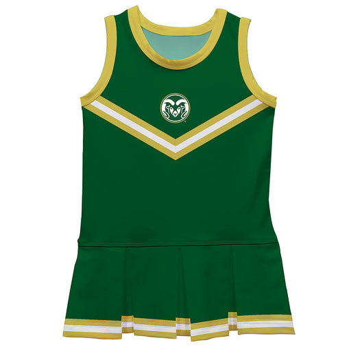 Colorado State Rams CSU Vive La Fete Game Day Green Sleeveless Cheerleader Dress