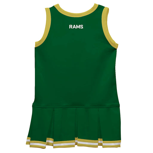 Colorado State Rams CSU Vive La Fete Game Day Green Sleeveless Youth Cheerleader Dress - Vive La Fête - Online Apparel Store