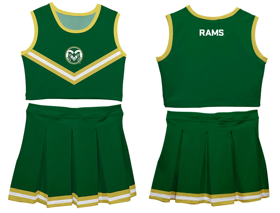 Colorado State Rams CSU Vive La Fete Game Day Green Sleeveless Cheerleader Set - Vive La Fête - Online Apparel Store