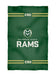 Colorado State Rams CSU Vive La Fete Game Day Absorbent Premium Green Beach Bath Towel 31 x 51 Logo and Stripes