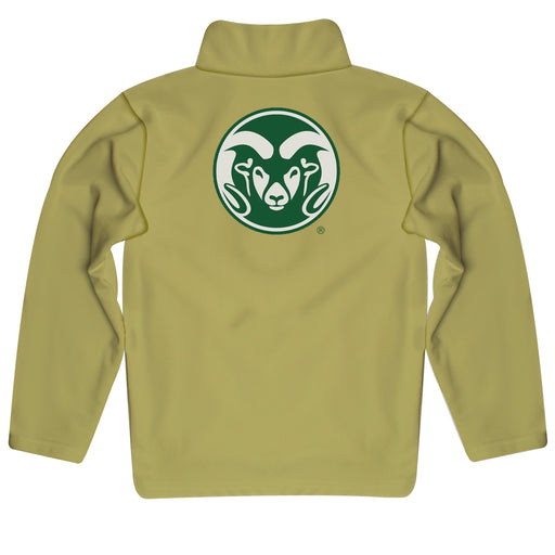 Colorado State Rams CSU Vive La Fete Game Day Solid Gold Quarter Zip Pullover Sleeves - Vive La Fête - Online Apparel Store