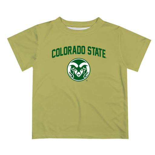 Colorado State Rams CSU Vive La Fete Boys Game Day V2 Gold Short Sleeve Tee Shirt