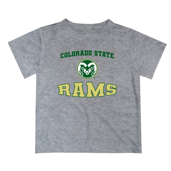 Colorado State Rams CSU Vive La Fete Boys Game Day V3 Heather Gray Short Sleeve Tee Shirt
