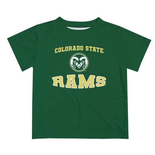 Colorado State Rams CSU Vive La Fete Boys Game Day V3 Green Short Sleeve Tee Shirt