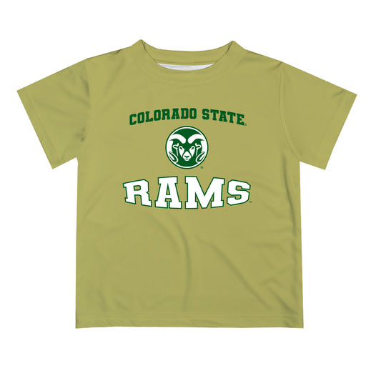 Colorado State Rams CSU Vive La Fete Boys Game Day V3 Gold Short Sleeve Tee Shirt