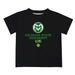 Colorado State Rams CSU Vive La Fete Soccer V1 Black Short Sleeve Tee Shirt