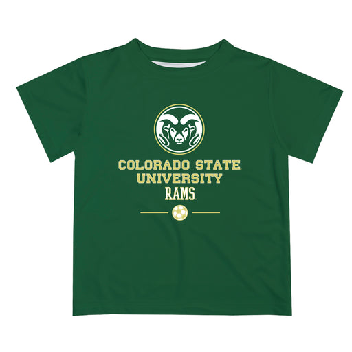 Colorado State Rams CSU Vive La Fete Soccer V1 Green Short Sleeve Tee Shirt