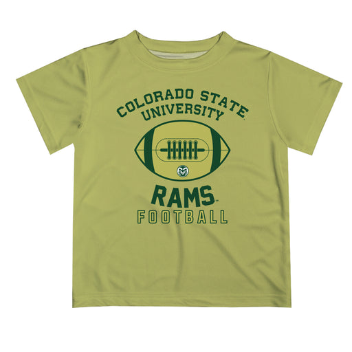 Colorado State Rams CSU Vive La Fete Football V2 Gold Short Sleeve Tee Shirt