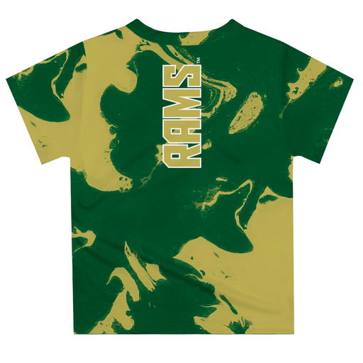 Colorado State Rams CSU Vive La Fete Marble Boys Game Day Green Short Sleeve Tee - Vive La Fête - Online Apparel Store