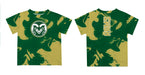 Colorado State Rams CSU Vive La Fete Marble Boys Game Day Green Short Sleeve Tee - Vive La Fête - Online Apparel Store