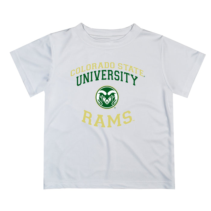 Colorado State Rams CSU Vive La Fete Boys Game Day V1 White Short Sleeve Tee Shirt