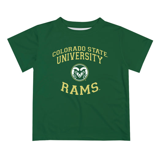 Colorado State Rams CSU Vive La Fete Boys Game Day V1 Green Short Sleeve Tee Shirt