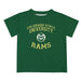 Colorado State Rams CSU Vive La Fete Boys Game Day V1 Green Short Sleeve Tee Shirt