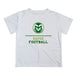 Colorado State Rams CSU Vive La Fete Football V1 White Short Sleeve Tee Shirt