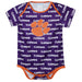 Clemson Boys Onesie Short Sleeve - Vive La Fête - Online Apparel Store