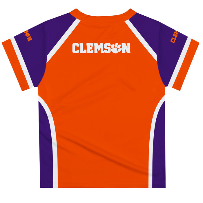 Clemson Orange and Purple Boys Tee Shirt Short Sleeve - Vive La Fête - Online Apparel Store