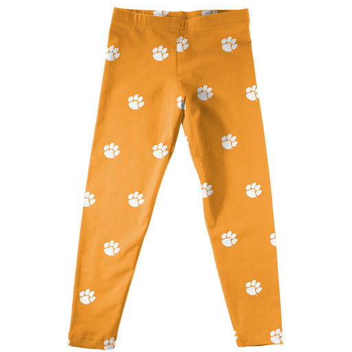 Clemson Print Orange Leggings - Vive La Fête - Online Apparel Store