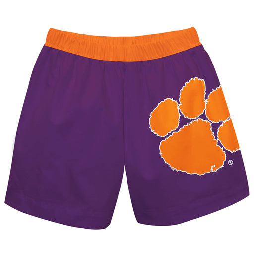 Clemson Tigers Purple Short With Orange Waist Band - Vive La Fête - Online Apparel Store