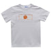 Clemson Smocked Embroidered White Knit Tee Shirt Short Sleeve - Vive La Fête - Online Apparel Store