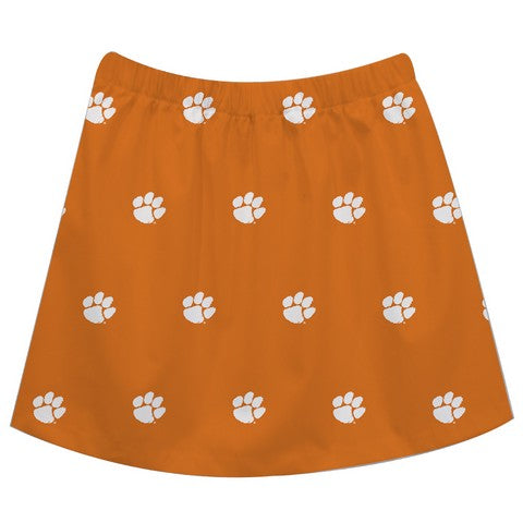 Clemson Print Orange Skirt - Vive La Fête - Online Apparel Store
