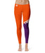 Clemson Tigers Vive La Fete Game Day Collegiate Leg Color Block Women Orange Purple Yoga Leggings