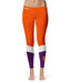 Clemson Tigers Vive La Fete Game Day Collegiate Ankle Color Block Women Orange Purple Yoga Leggings