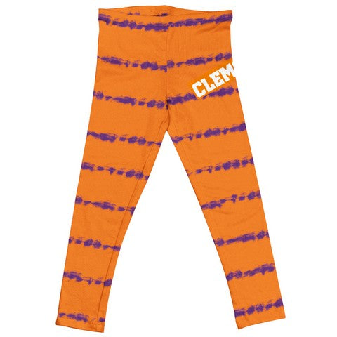Clemson Tie Dye Orange Leggings - Vive La Fête - Online Apparel Store