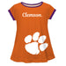 Clemson Tigers Big Logo Orange Short Sleeve Girls Laurie Top - Vive La Fête - Online Apparel Store