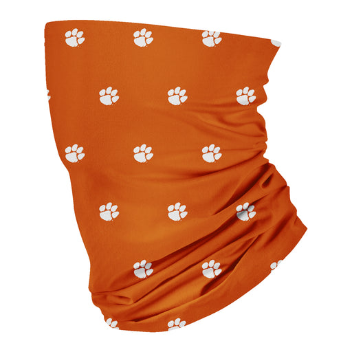 Clemson Tigers Vive La Fete All Over Logo Game Day Collegiate Face Cover Soft 4-Way Stretch Two Ply Neck Gaiter - Vive La Fête - Online Apparel Store