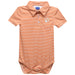 Clemson Tigers Embroidered Orange Stripe Knit Polo Onesie