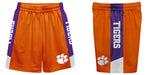 Clemson Tigers Vive La Fete Game Day Orange Stripes Boys Solid Purple Athletic Mesh Short - Vive La Fête - Online Apparel Store