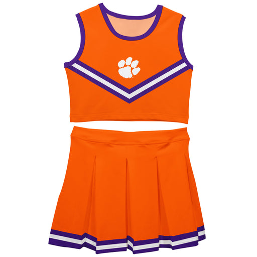 Clemson Tigers Vive La Fete Game Day Orange Sleeveless Cheerleader Set