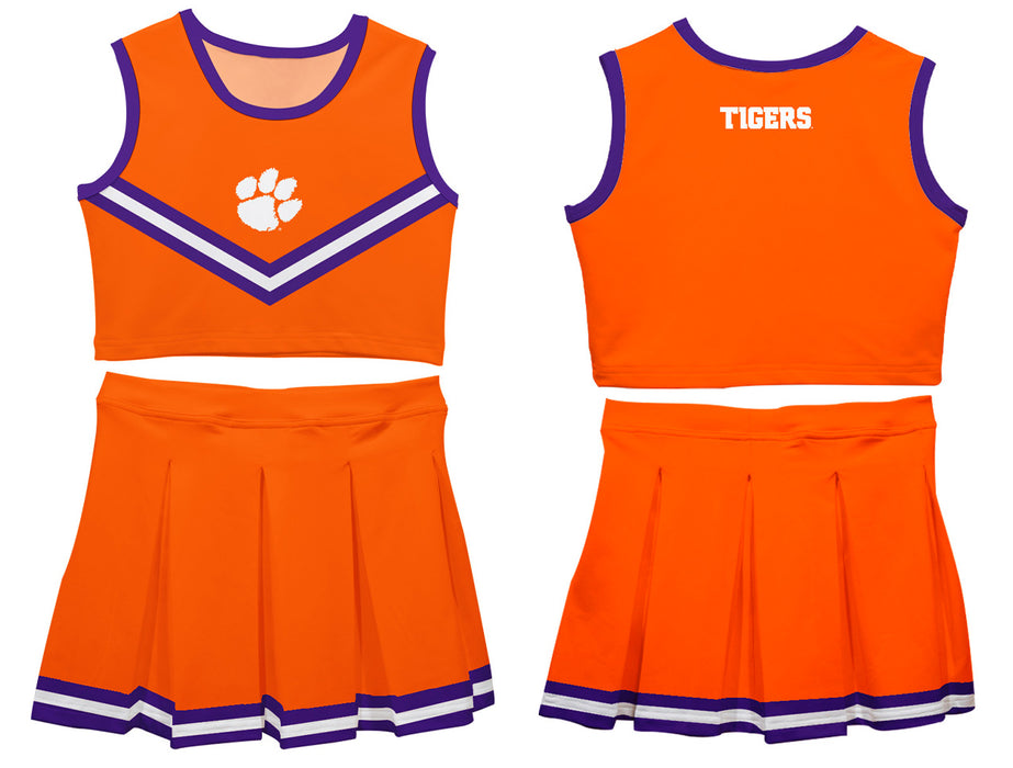 Clemson Tigers Vive La Fete Game Day Orange Sleeveless Cheerleader Set - Vive La Fête - Online Apparel Store