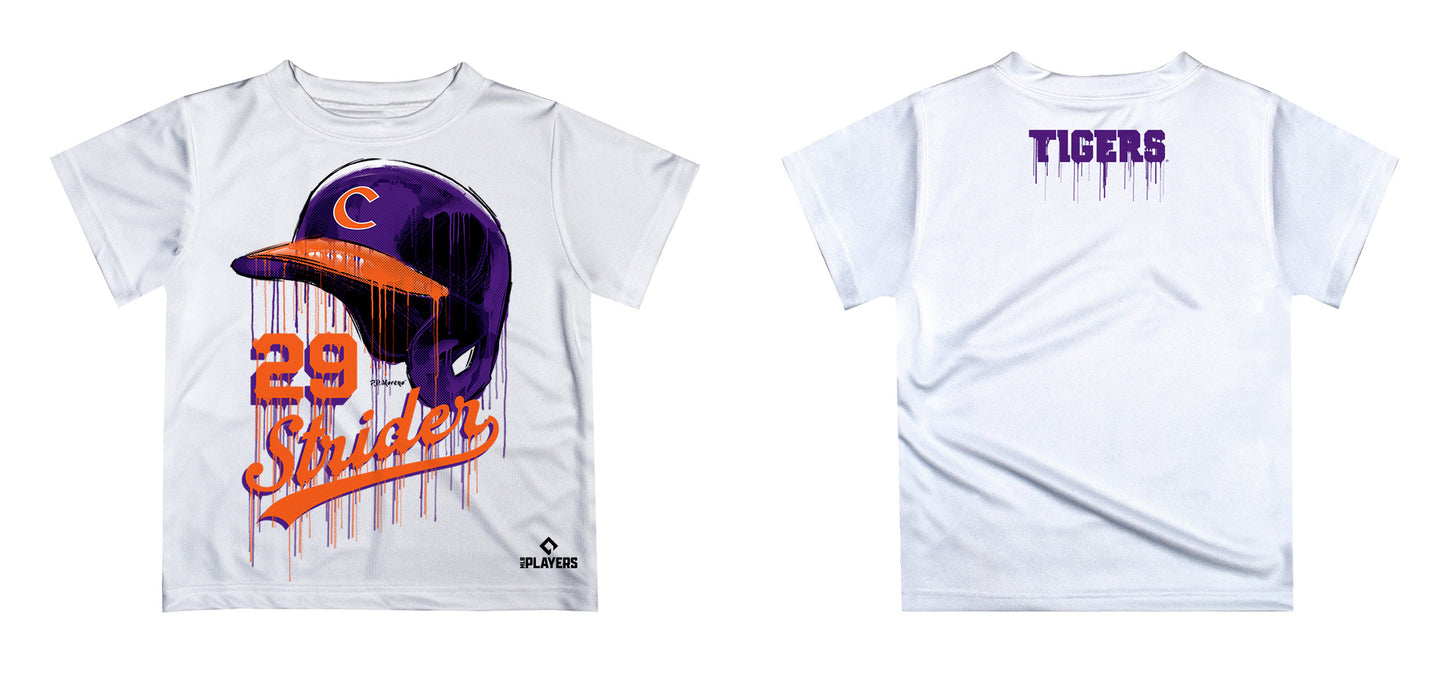 MLB Players Association Spencer Strider Clemson Tigers MLBPA Officially Licensed by Vive La Fete Dripping T-Shirt - Vive La Fête - Online Apparel Store
