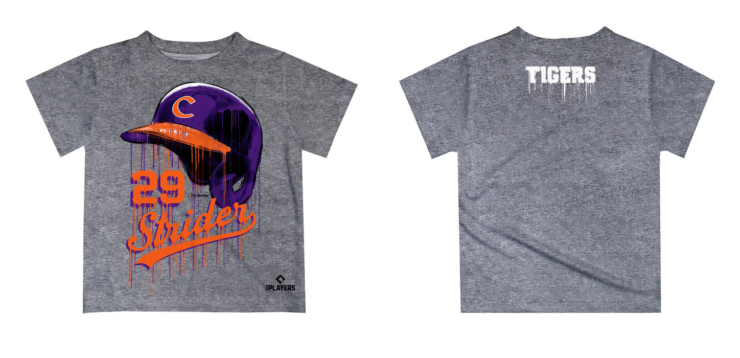 MLB Players Association Spencer Strider Clemson Tigers MLBPA Officially Licensed by Vive La Fete Dripping T-Shirt - Vive La Fête - Online Apparel Store