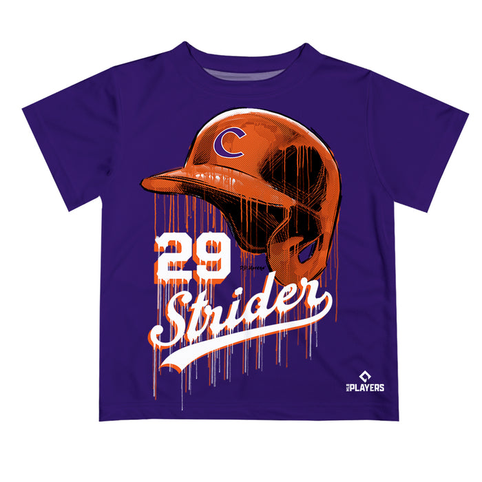 MLB Players Association Spencer Strider Clemson Tigers MLBPA Officially Licensed by Vive La Fete Dripping T-Shirt
