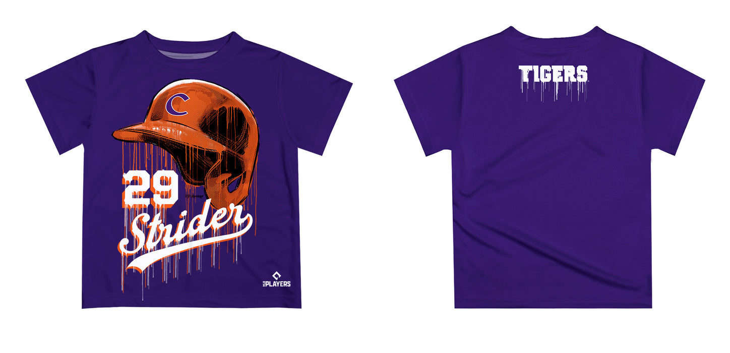 MLB Players Association Spencer Strider Clemson Tigers MLBPA Officially Licensed by Vive La Fete Dripping T-Shirt - Vive La Fête - Online Apparel Store