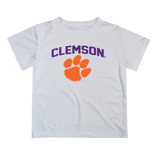 Clemson Tigers Vive La Fete Boys Game Day V2 White Short Sleeve Tee Shirt