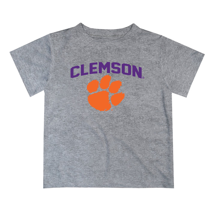 Clemson Tigers Vive La Fete Boys Game Day V2 Gray Short Sleeve Tee Shirt