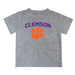 Clemson Tigers Vive La Fete Boys Game Day V2 Gray Short Sleeve Tee Shirt