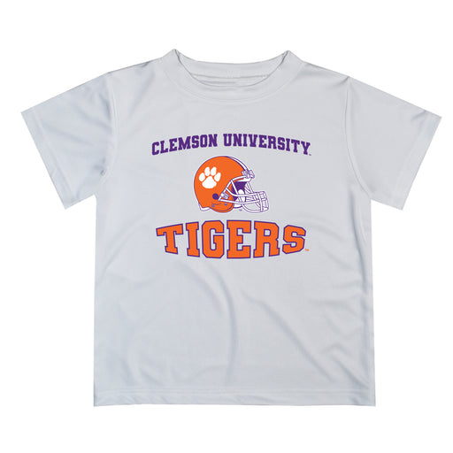 Clemson Tigers Vive La Fete Boys Game Day V3 White Short Sleeve Tee Shirt