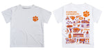 Clemson Tigers Hand Sketched Vive La Fete Impressions Artwork Boys Purple Short Sleeve Tee Shirt - Vive La Fête - Online Apparel Store