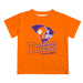 Clemson Tigers Vive La Fete State Map Orange Short Sleeve Tee Shirt