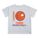 Clemson Tigers Vive La Fete Basketball V1 White Short Sleeve Tee Shirt