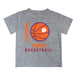 Clemson Tigers Vive La Fete Basketball V1 Gray Short Sleeve Tee Shirt
