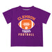 Clemson Tigers Vive La Fete Football V2 Purple Short Sleeve Tee Shirt